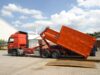 absetzen des Abfall-Container